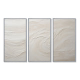 Modern Beach Beige Sand Charm I - Split Panel Canvas Art