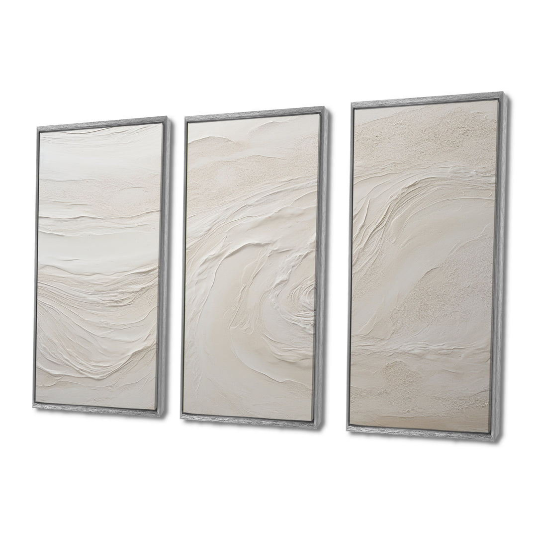 Modern Beach Beige Sand Charm I - Split Panel Canvas Art