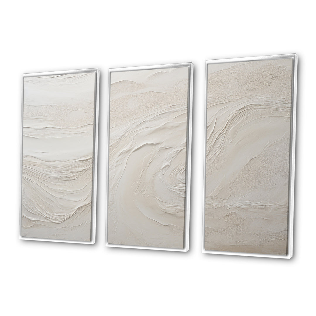 Modern Beach Beige Sand Charm I - Split Panel Canvas Art