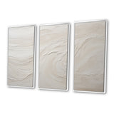 Modern Beach Beige Sand Charm I - Split Panel Canvas Art
