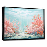 Coastal Coral Beauty Under Water III - Animals Canvas Wall Art