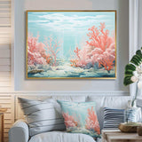 Coastal Coral Beauty Under Water III - Animals Canvas Wall Art