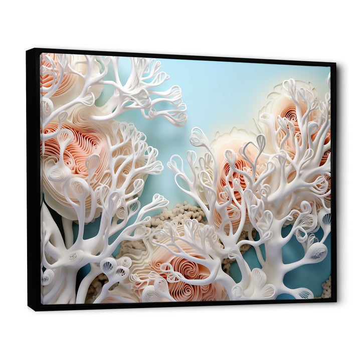 Pink Basket Underwater Elegance - Pink Coral Wall Art