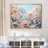 Pink Basket Underwater Elegance - Pink Coral Wall Art
