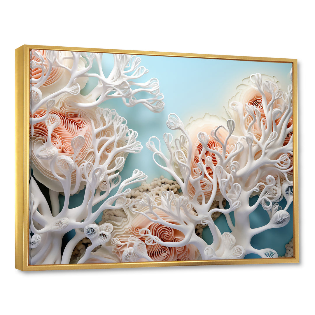 Pink Basket Underwater Elegance - Pink Coral Wall Art