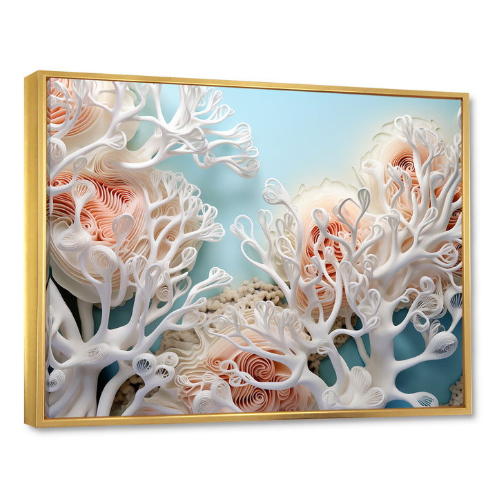 Pink Basket Underwater Elegance - Pink Coral Wall Art