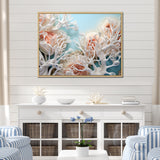 Pink Basket Underwater Elegance - Pink Coral Wall Art