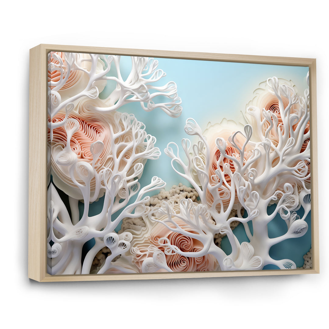 Pink Basket Underwater Elegance - Pink Coral Wall Art