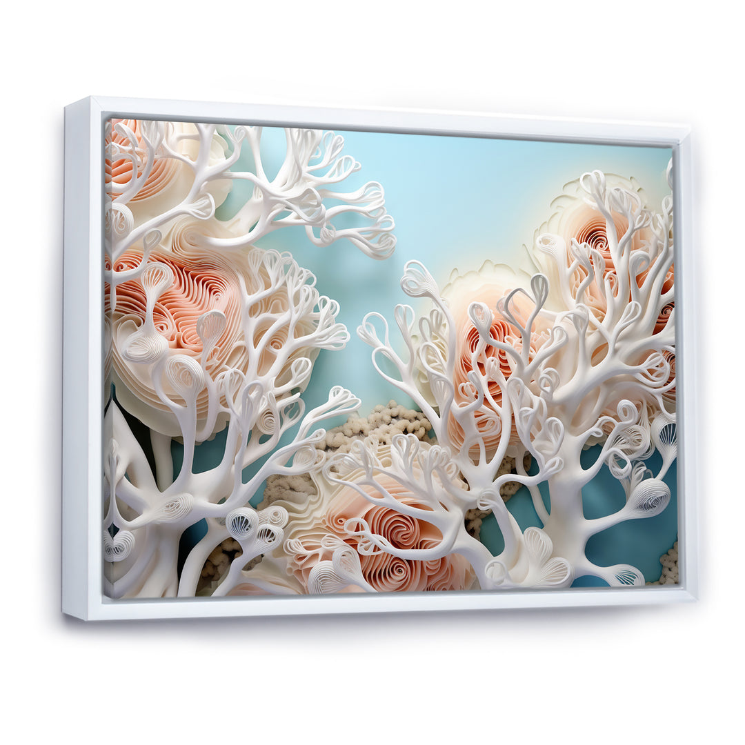 Pink Basket Underwater Elegance - Pink Coral Wall Art