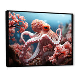 Pink Octopus Garden Of Tranquility - Octopus Home Decor Art