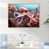 Pink Octopus Garden Of Tranquility - Octopus Home Decor Art