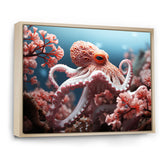 Pink Octopus Garden Of Tranquility - Octopus Home Decor Art