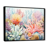 Colourful Coral Reef Heaven II - Animals Canvas Wall Art