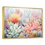 Colourful Coral Reef Heaven II - Animals Canvas Wall Art