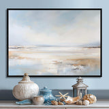 Soft Color Beach Horizon I - Coastal Canvas Wall Art