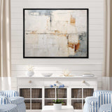 Minimalism Beige And Gold Wave Horizon V - Coastal Canvas Wall Art