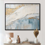 Minimalism Beige And Grey Wave Horizon II - Coastal Canvas Wall Art