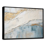 Minimalism Beige And Grey Wave Horizon II - Coastal Canvas Wall Art