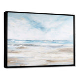 Coastal Beach Minimal Scenery I - Coastal Canvas Wall Art