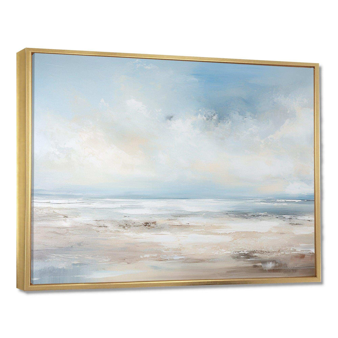 Coastal Beach Minimal Scenery III - Coastal Canvas Wall Art