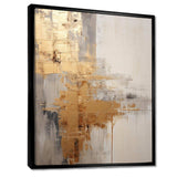 Gold And Beige Soft Fusion I - Coastal Canvas Wall Art