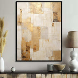 Beige And Gold Dream Collage I - Abstract Canvas Wall Art