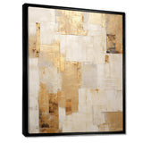 Beige And Gold Dream Collage I - Abstract Canvas Wall Art