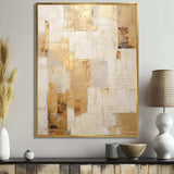 Beige And Gold Dream Collage I - Abstract Canvas Wall Art