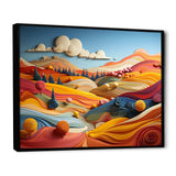 Whimsical Fields Of Color Landscape - Landscapes Canvas Wall Art