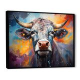 Celestial Colorful Cattle - Cow Bedroom Wall Art