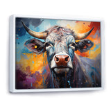 Celestial Colorful Cattle - Cow Bedroom Wall Art