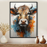 Popart Urban Cow - Animals Canvas Wall Art