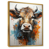 Popart Urban Cow - Animals Canvas Wall Art