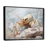 Minimalism Crayfish Impression - Crayfish Canvas Wall Art