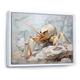 Minimalism Crayfish Impression - Crayfish Canvas Wall Art