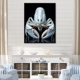 Modern Black And Blue Crayfish - Crayfish Wall Art Prints
