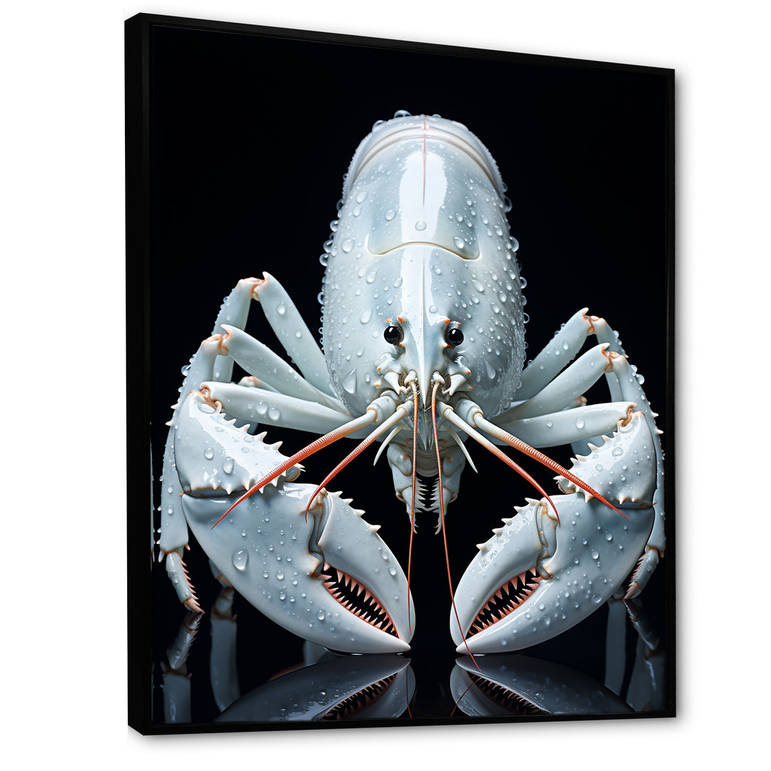 Modern Black And Blue Crayfish - Crayfish Wall Art Prints
