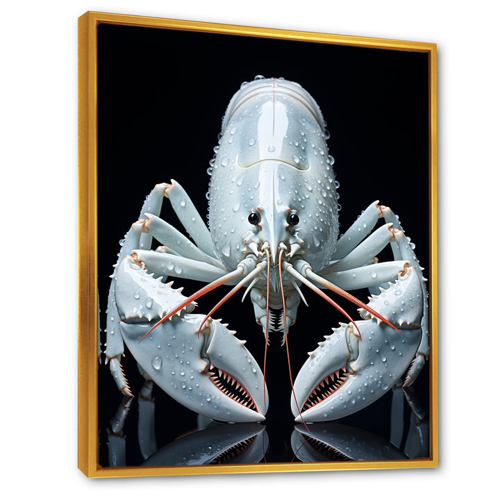 Modern Black And Blue Crayfish - Crayfish Wall Art Prints
