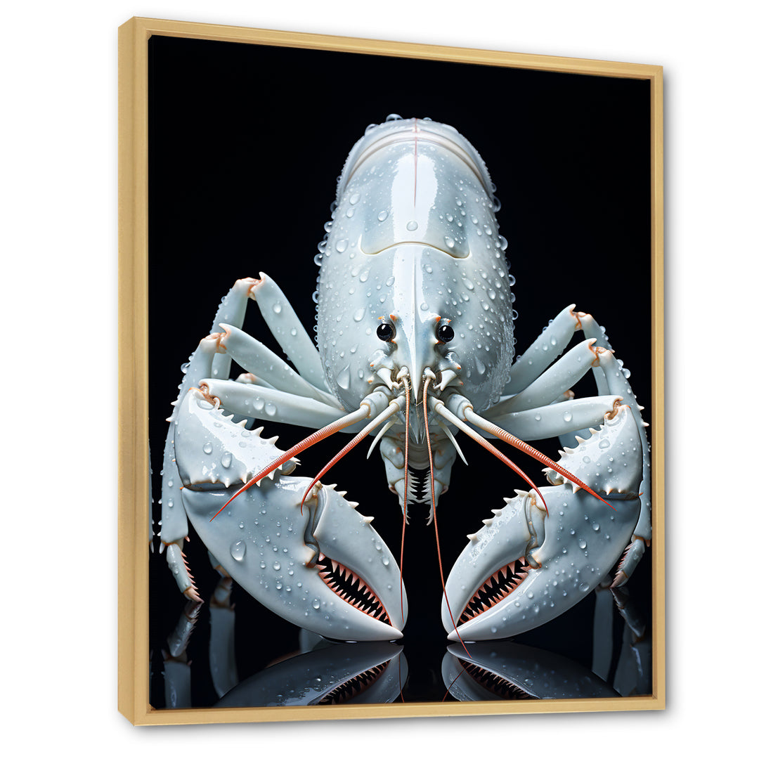 Modern Black And Blue Crayfish - Crayfish Wall Art Prints