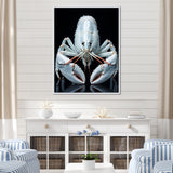 Modern Black And Blue Crayfish - Crayfish Wall Art Prints
