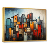 Cubist Urbanism Horizon III - Abstract Canvas Wall Art