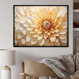 Minimalism Dahlia - Floral Canvas Wall Art