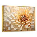 Minimalism Dahlia - Floral Canvas Wall Art