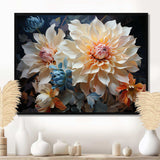 Dahlia S Colorful Symphony - Floral Canvas Wall Art