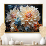 Dahlia S Colorful Symphony - Floral Canvas Wall Art