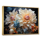 Dahlia S Colorful Symphony - Floral Canvas Wall Art