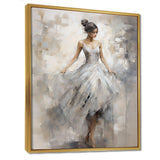 Contemporary Grey Ballet Dance Symphony I - Fashion Canvas Wall Art