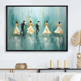 Rhythms Of The Rain Ballet Dance I - Fashion Canvas Wall Art