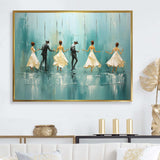 Rhythms Of The Rain Ballet Dance I - Fashion Canvas Wall Art