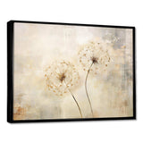 Dandelion Muted Tone - Floral Canvas Wall Art